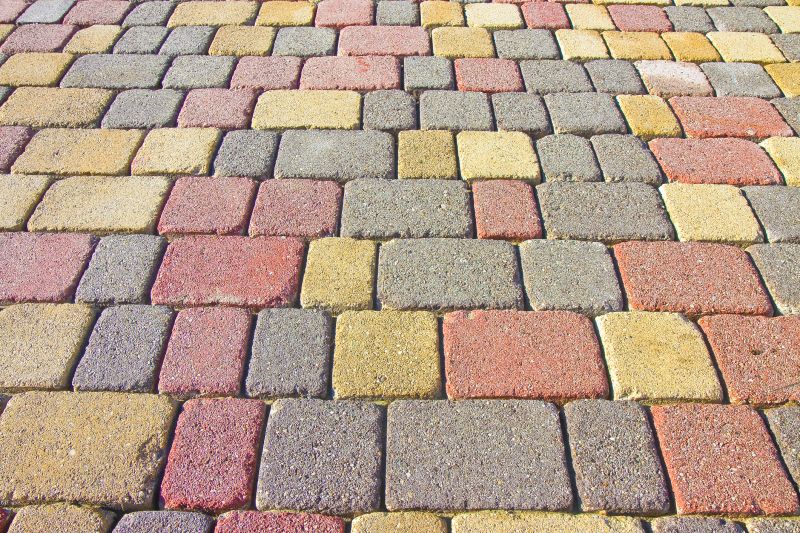 Multicolored Paver Arrangement